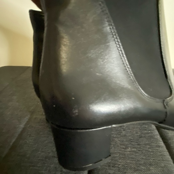 Paul Green Black Leather Chelsea Style Office Casual Ankle Heel Boots-Sz-5 1/2 - Picture 14 of 16